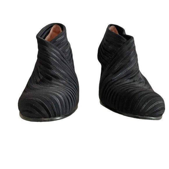 UNITED NUDE BLACK NYLON STRIPED BOOTIES WUNTD20730 - 7,5 - Picture 4 of 11